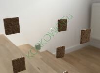 Przekładki korkowo-piankowe na rolce 25x24x3+2mm - 5