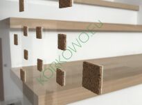 Przekładki korkowo-piankowe na rolce 25x24x3+2mm - 4